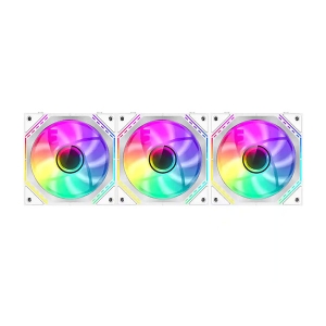پک 3 تایی فن کیس گیم‌ مکس مدل GameMax FN12A S3I White
