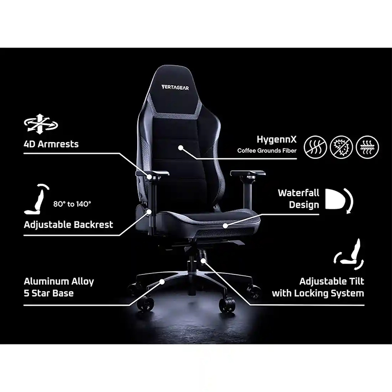 صندلی گیمینگ ورتاگیر مدل Vertagea PL6800 Burgundy Black Red - Image 5